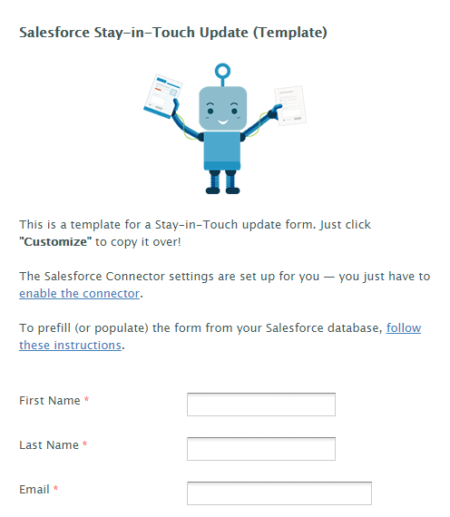 Stay-in-Touch Salesforce Forms