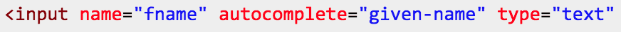 autocomplete
