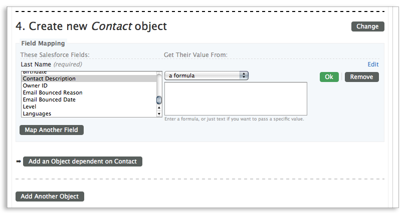 salesforce connector version 2 how to merge multiple form fields form fields