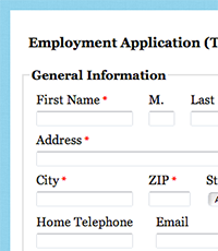 web form templates for your organization