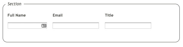 basic contact information form