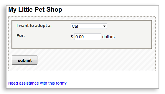Web Form Example