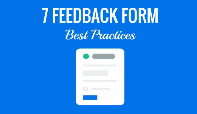 feedback form tips & best practices