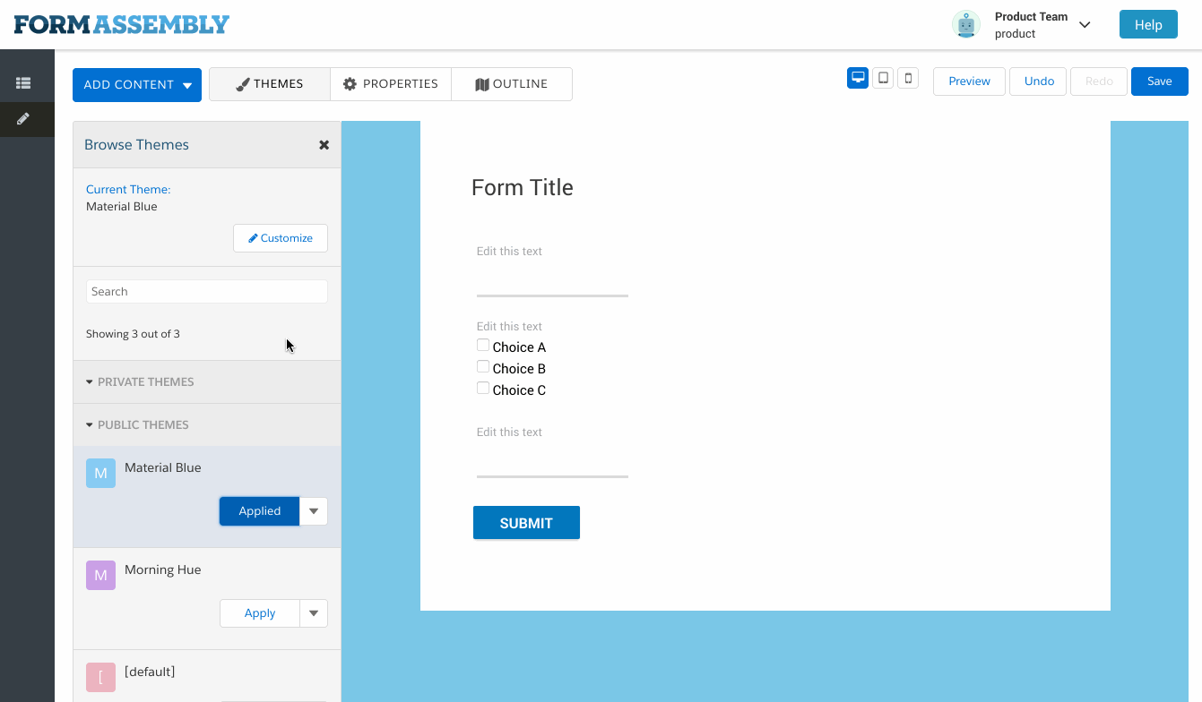 Roadmap Post March 2018 Form Builder 5.0 FormAssembly