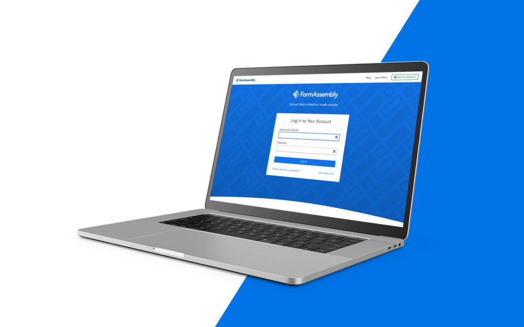 Product Update: A New Look for FormAssembly Login Pages