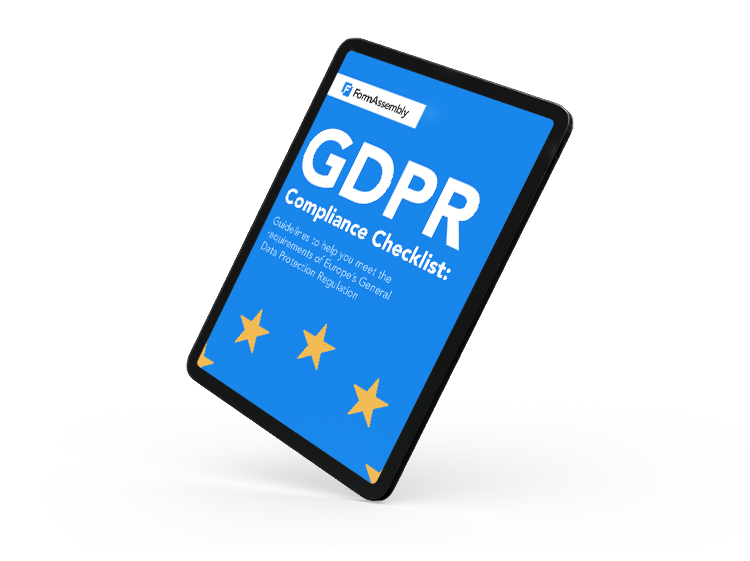 gdpr forms and data collection guideline checklist