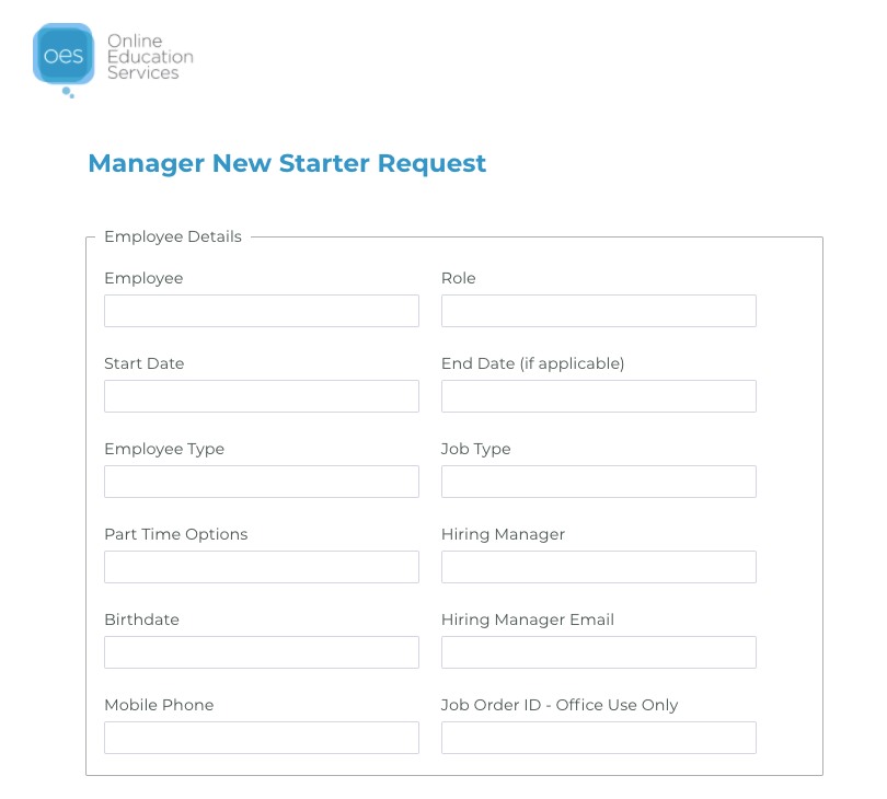 Education form builder example