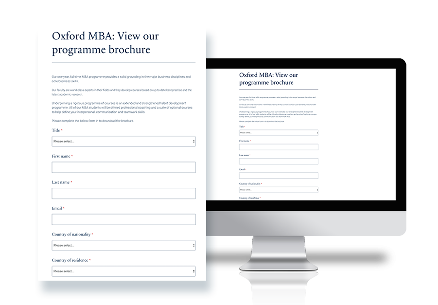 higher ed form builder