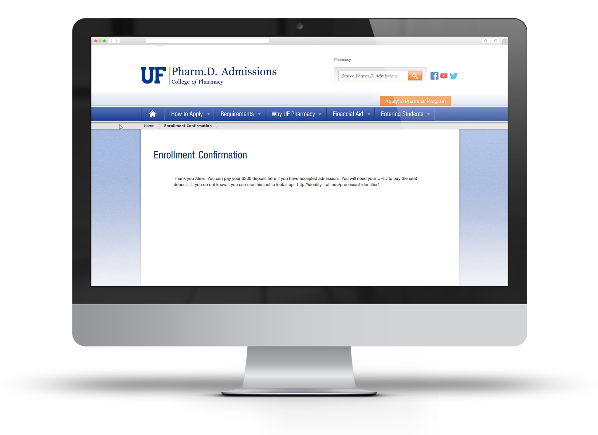 confirmation form example
