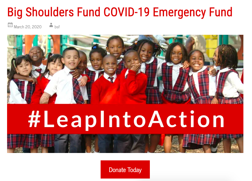 #leap into action covid relief fund