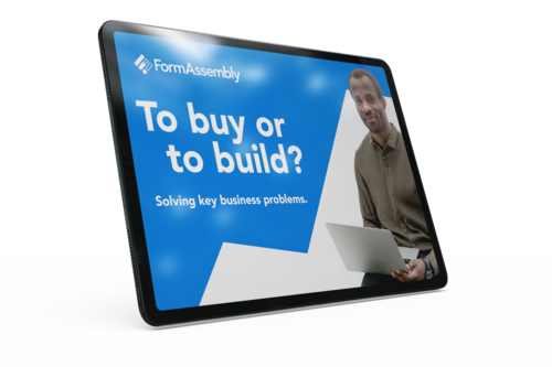 to buy or build a form solution