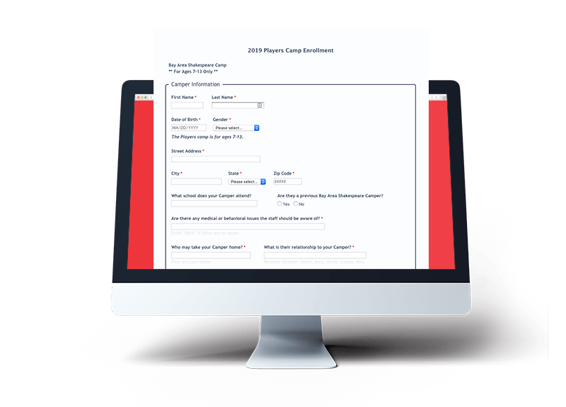 nonprofit form builder example