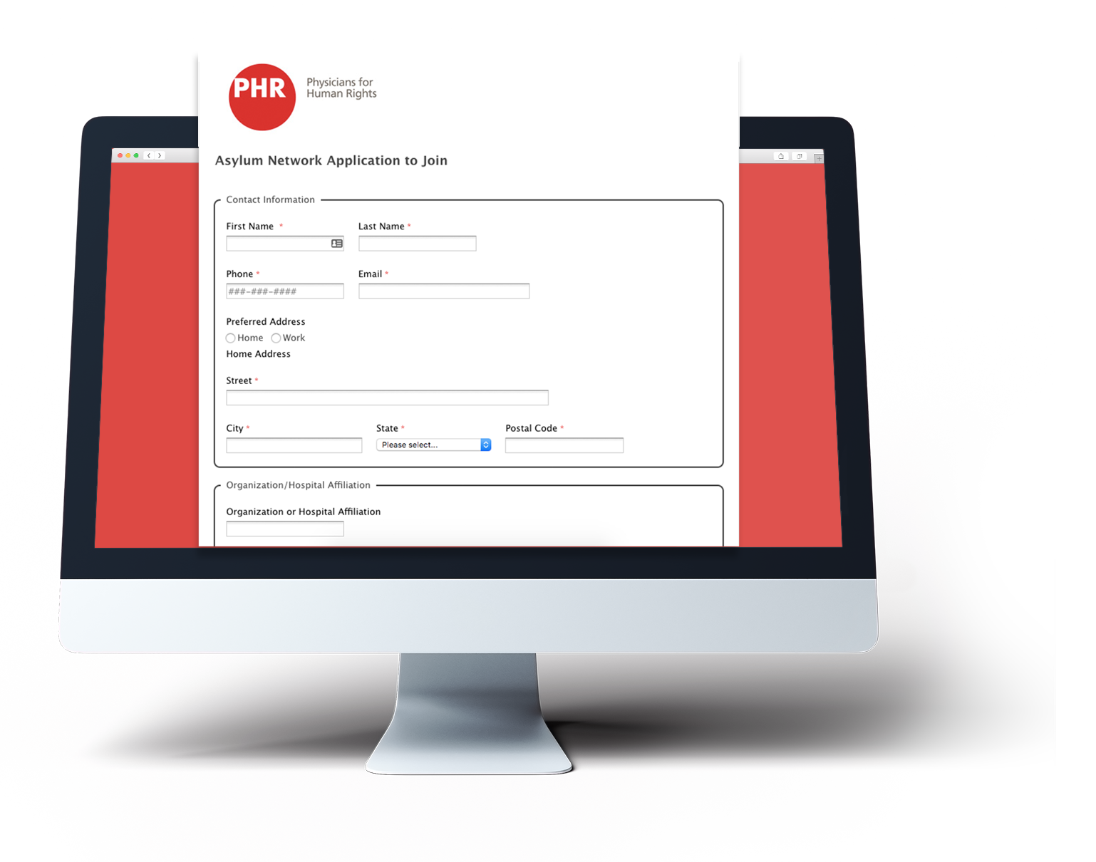 healhcare form builder example