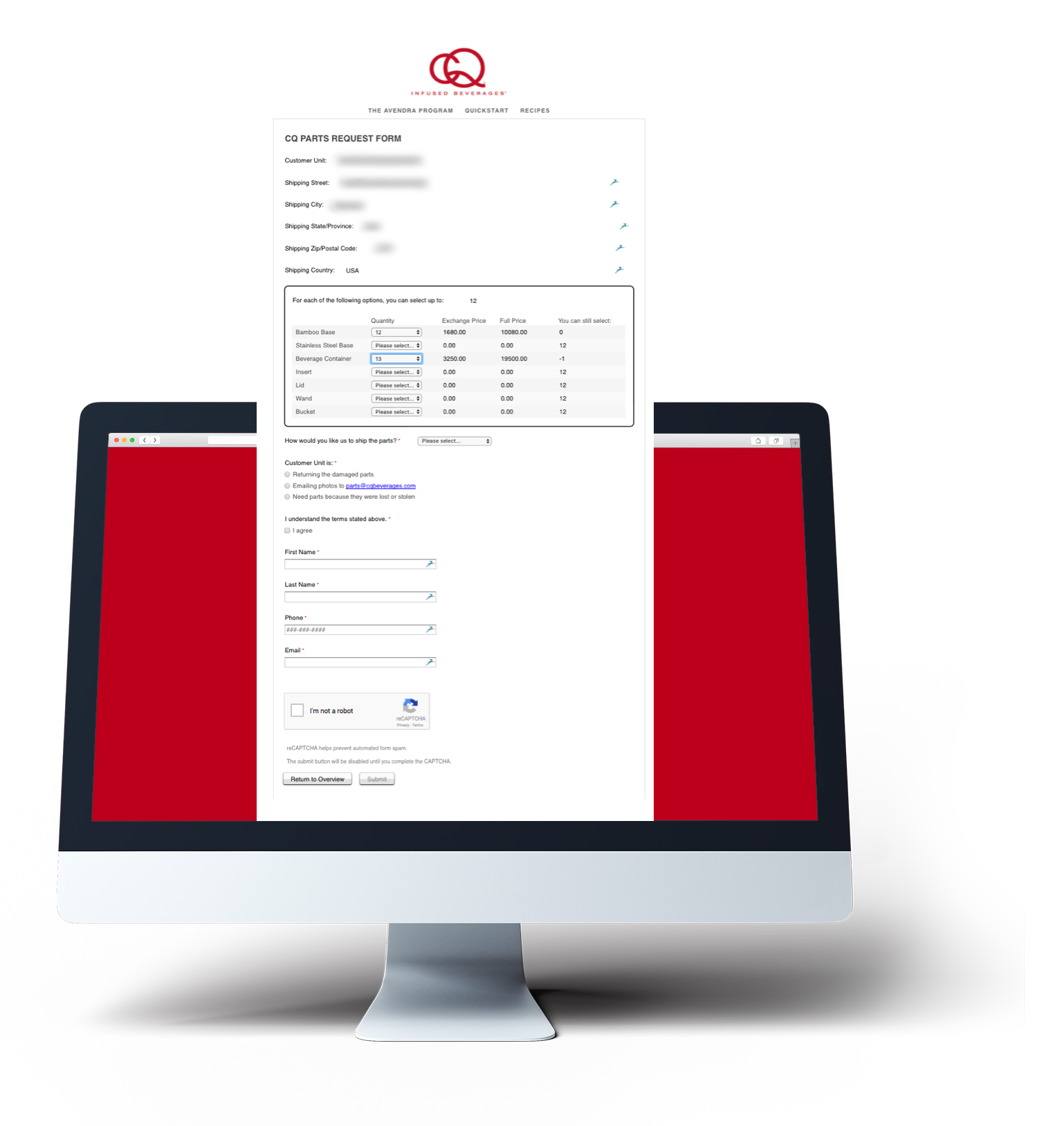 request form example