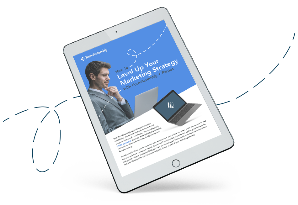 pardot data intake form tablet