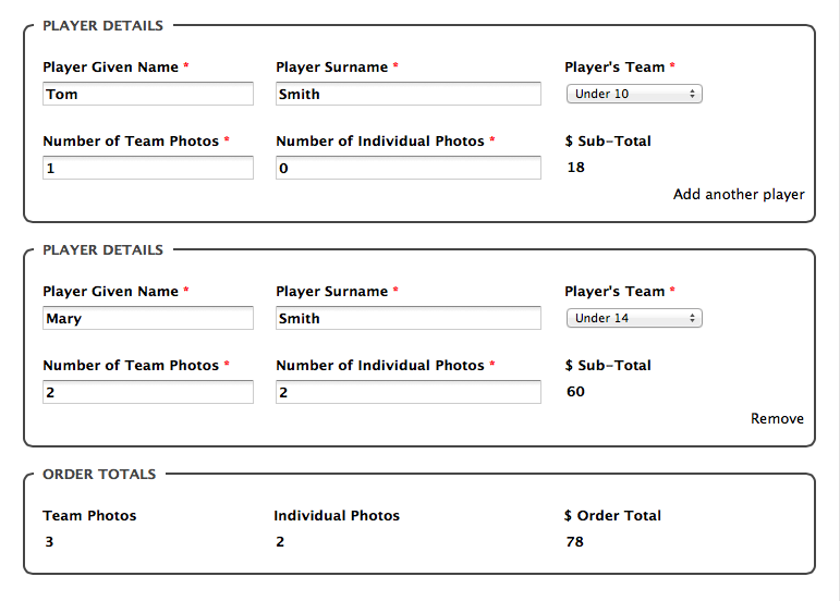 form builder example 2