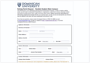 higher ed form builder example