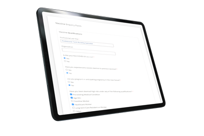 vaccine management form builder