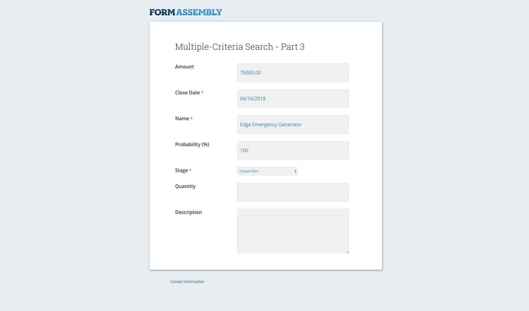 15 - salesforce opportunity record