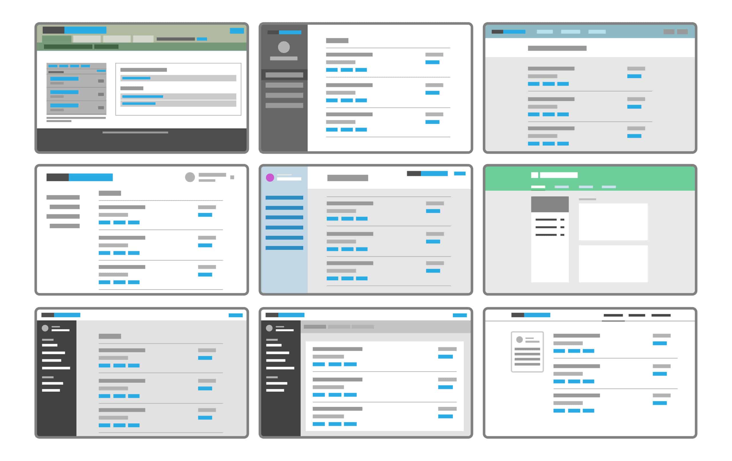 initial redesign mockups