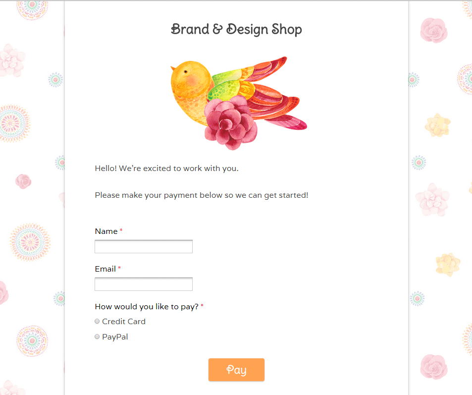 online order forms