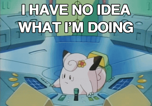 I have no idea what I'm doing