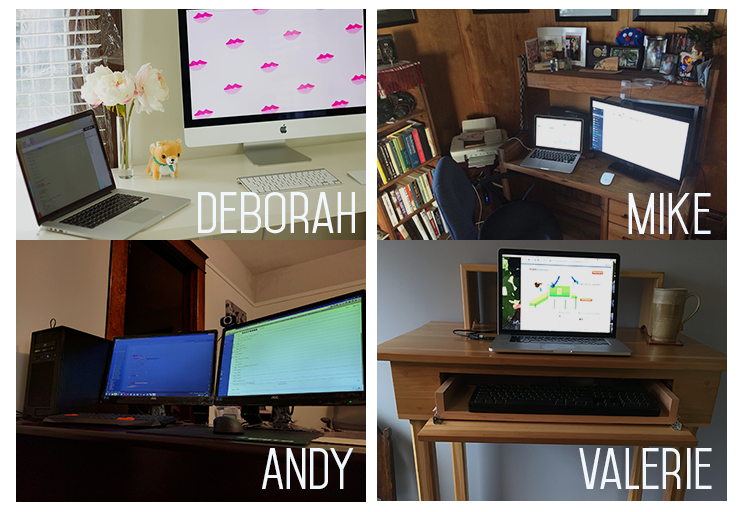 remote team workstations