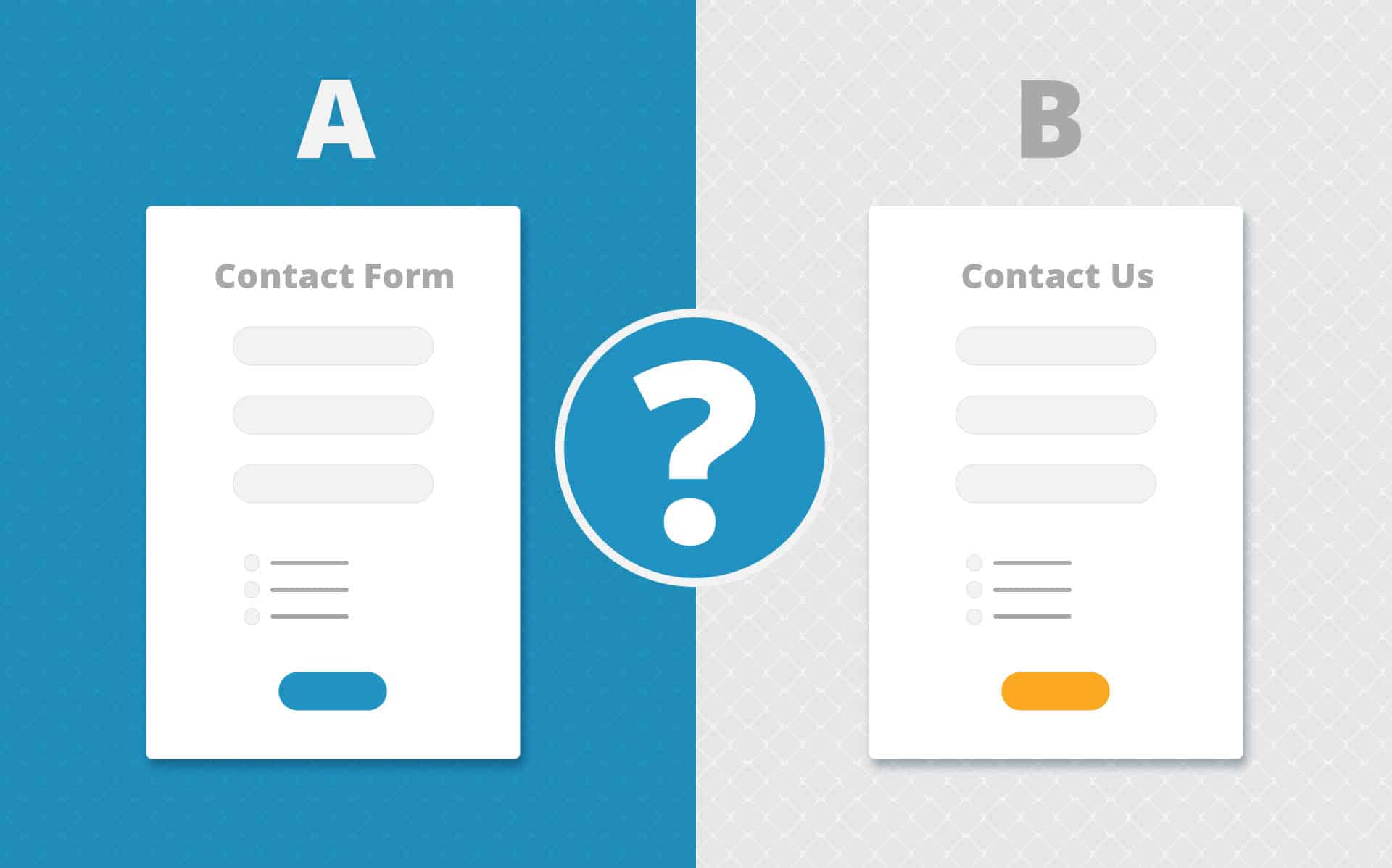 how to a/b test your forms
