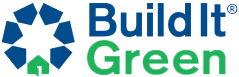 build in green logo