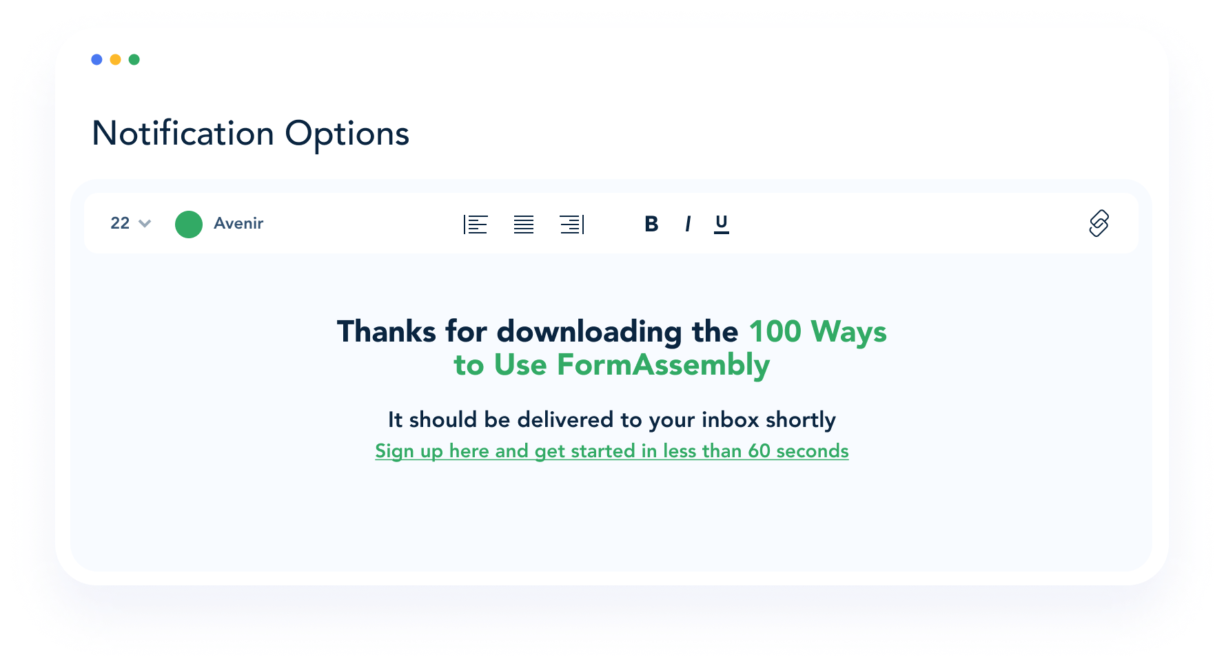 customizable thank you pages and redirects