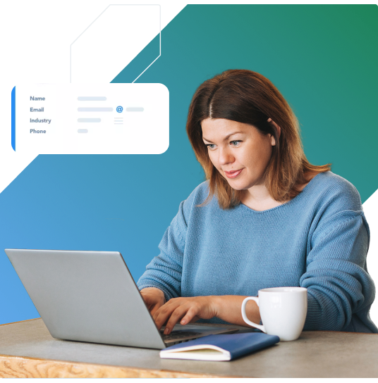 Small Business CEO working on laptop