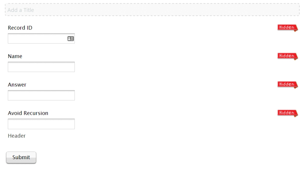 form assembly form to create a poll