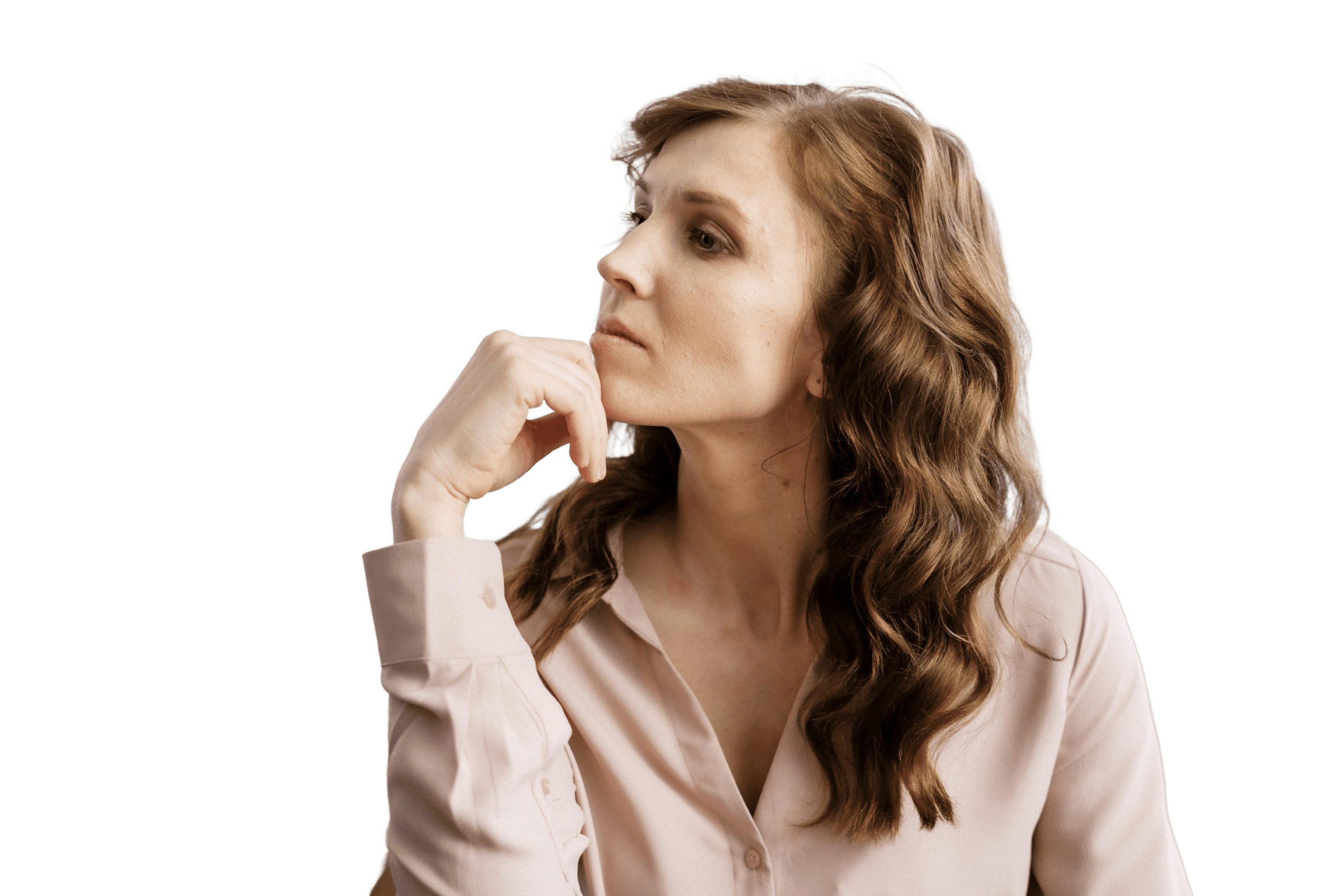 woman thinking about her role on a data collection journey