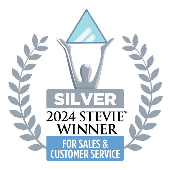 Stevie award silver for customer service