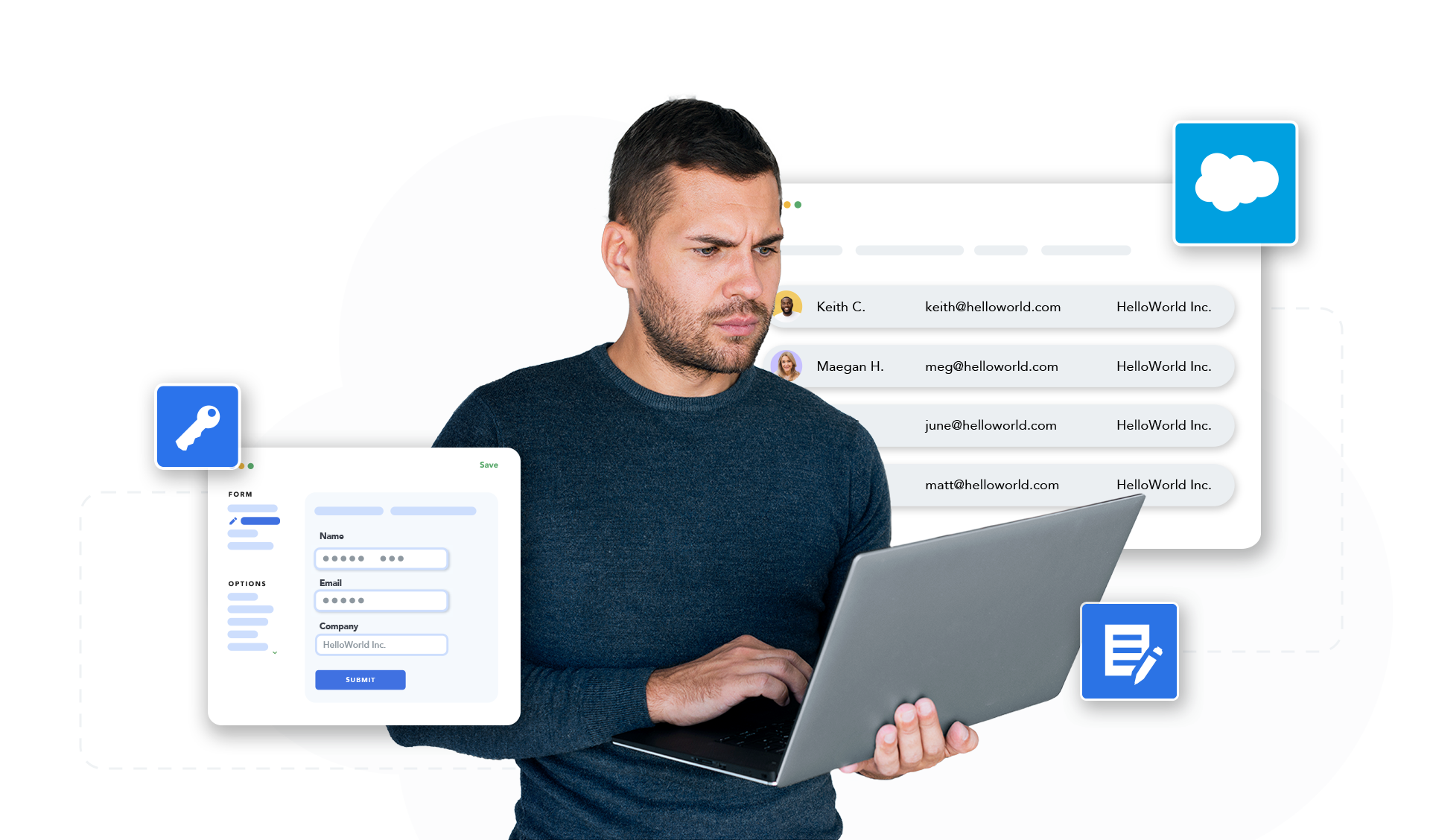 Salesforce admin integration web forms to Salesforce